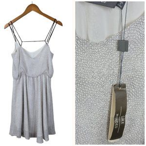 NEW Like Mynded Dress Size Small White Sweetheart Cocktails Party Skater Light